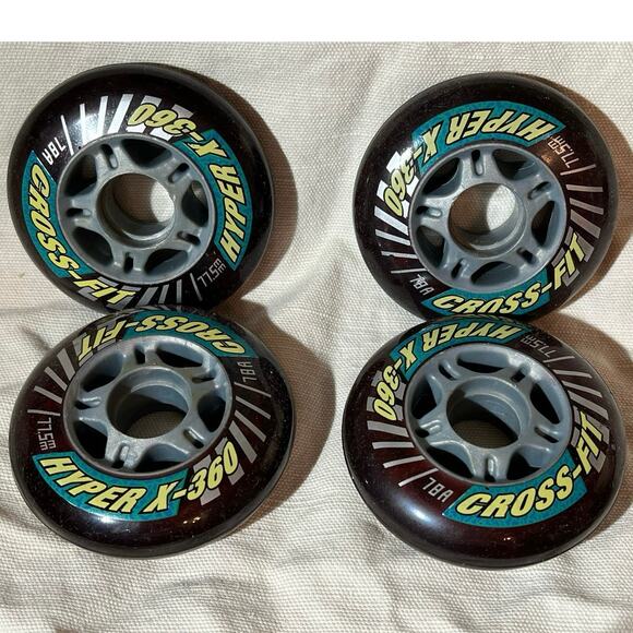 Hyper Wheels X-360 Cross Fit 77.5mm Rough Surface  78A or 82A New in Box ~ 
USA - Picture 3 of 10